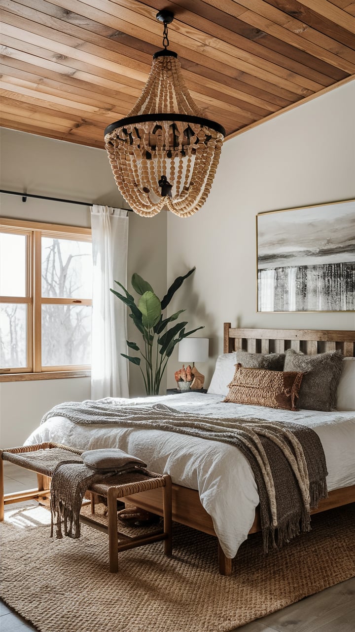 Wooden Bead Chandelier Magic