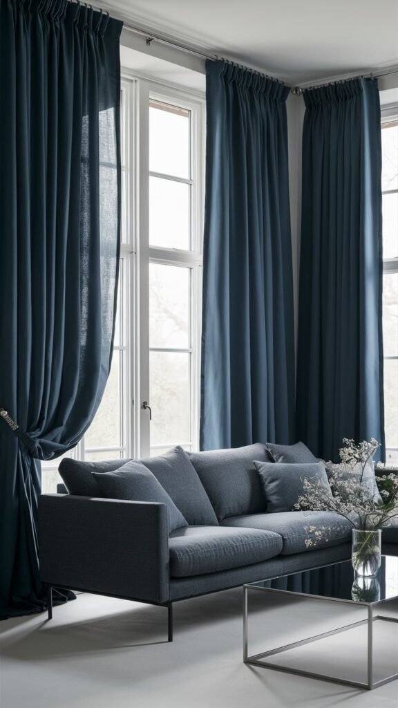 25 Blue and Grey Living Room Ideas