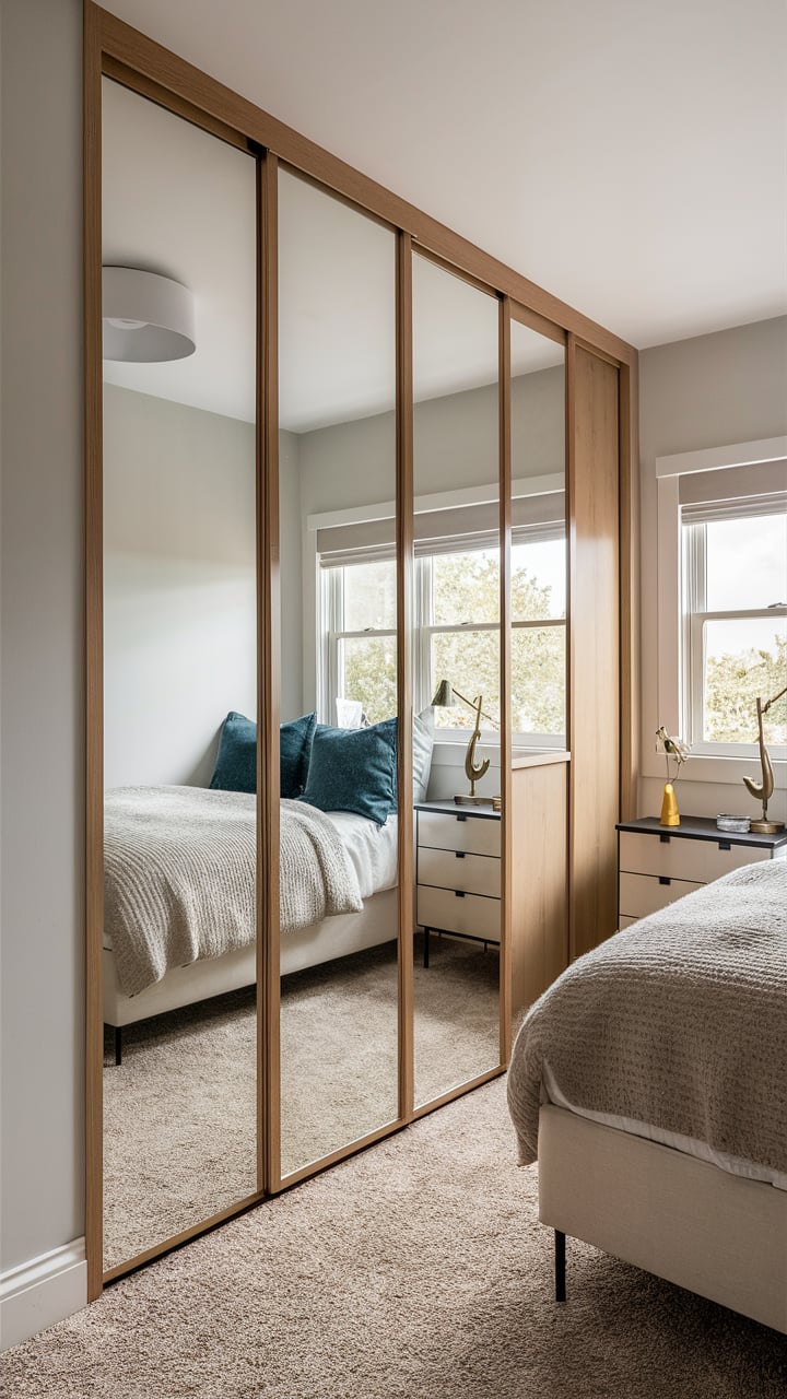 Mirrored Closet Doors