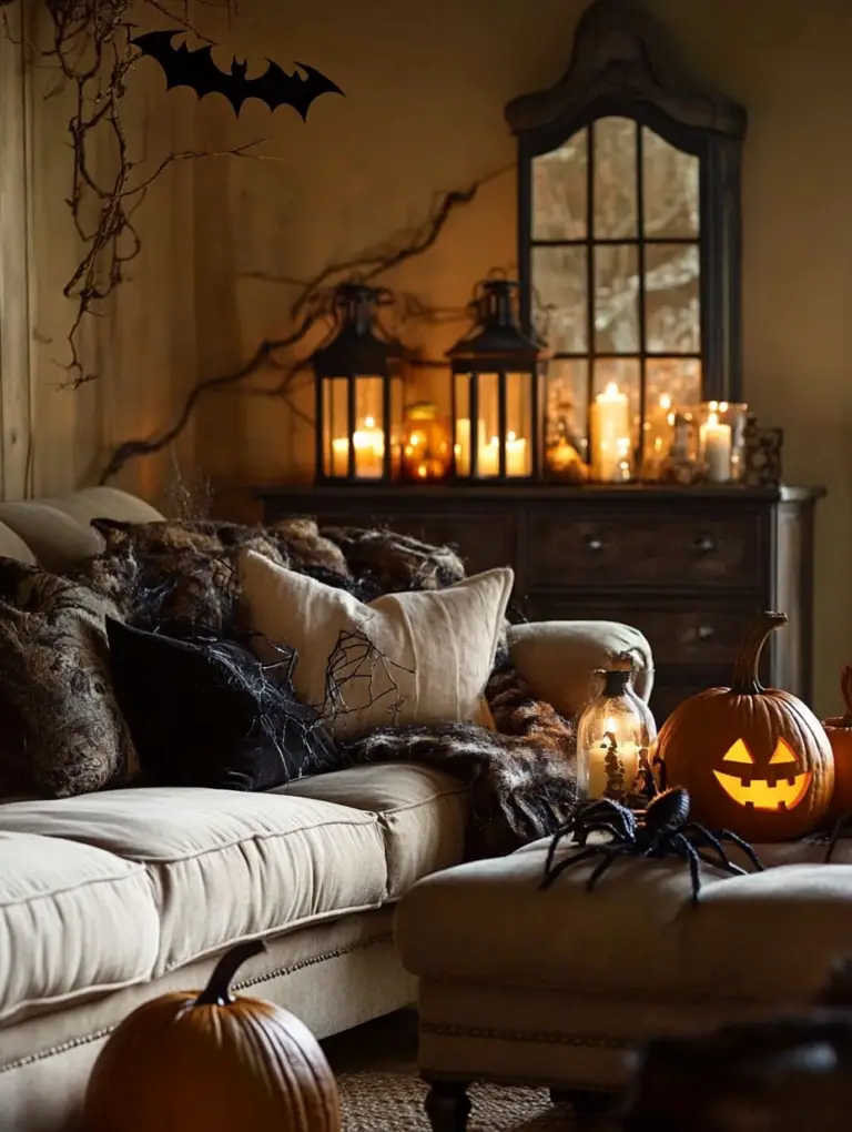 20 Halloween Living Room Ideas: Spooky Decor Ideas for a Festive Space