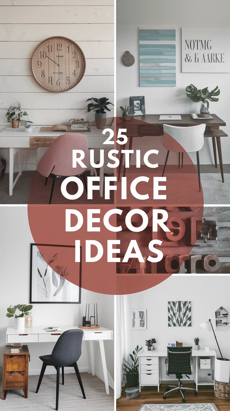 25 Rustic Office Decor Ideas for a Cozy and Productive Workspace