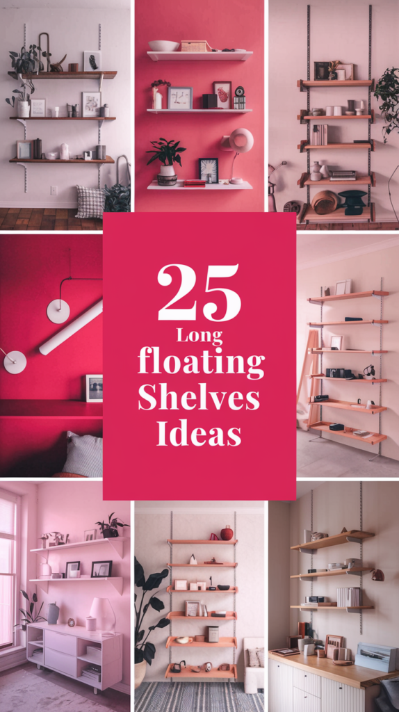 Long Floating Shelves Ideas