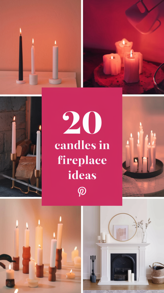 Candles In Fireplace Ideas