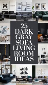 25 Dark Gray Sofa Living Room Ideas