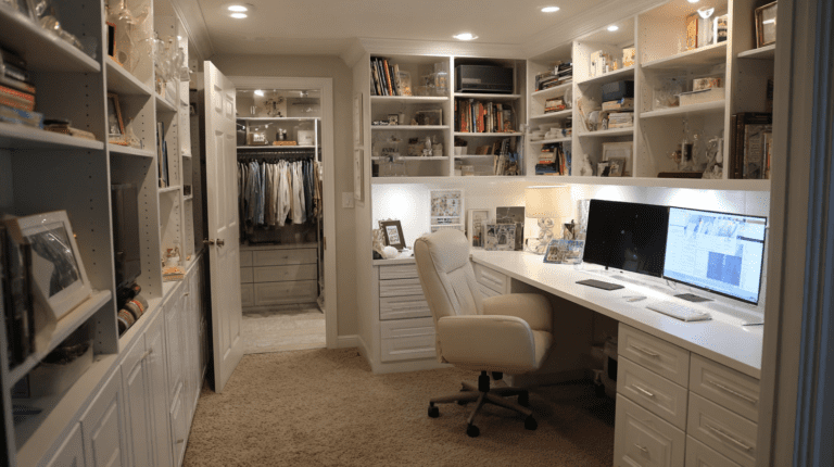 20 Smart Closet Office Ideas for Stylish Small-Space Workspaces