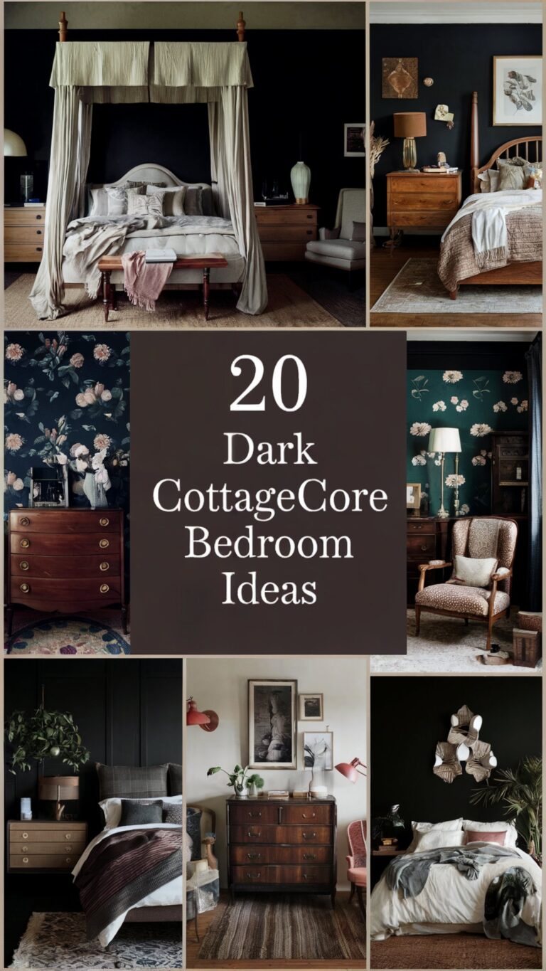 20 Dark Cottagecore Bedroom Ideas: Embracing Moody Rustic Charm