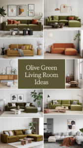 15 Olive Green Sofa Living Room Ideas That’ll Make Your Space Insanely Cozy