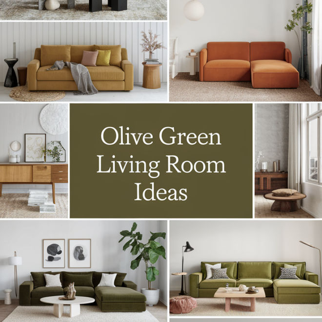 Olive Green Sofa Living Room Ideas