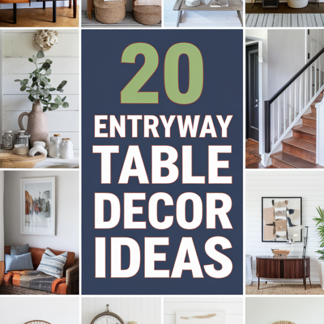 20 Stylish Entryway Table Decor Ideas