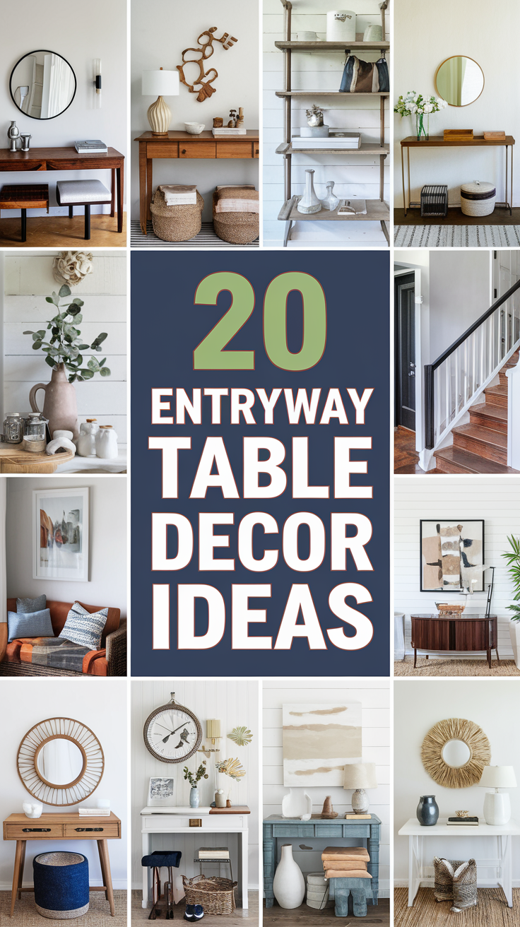 20 Stylish Entryway Table Decor Ideas