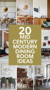 20 Mid Century Modern Dining Room Ideas