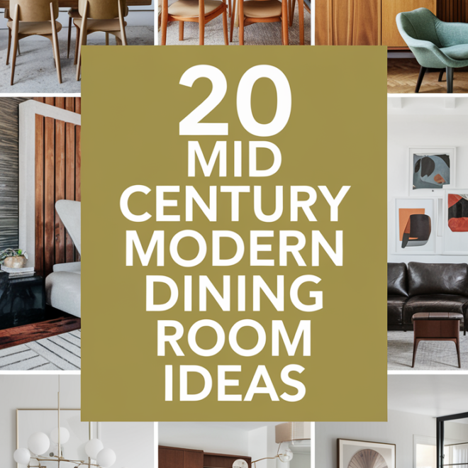 Mid Century Modern Dining Room Ideas