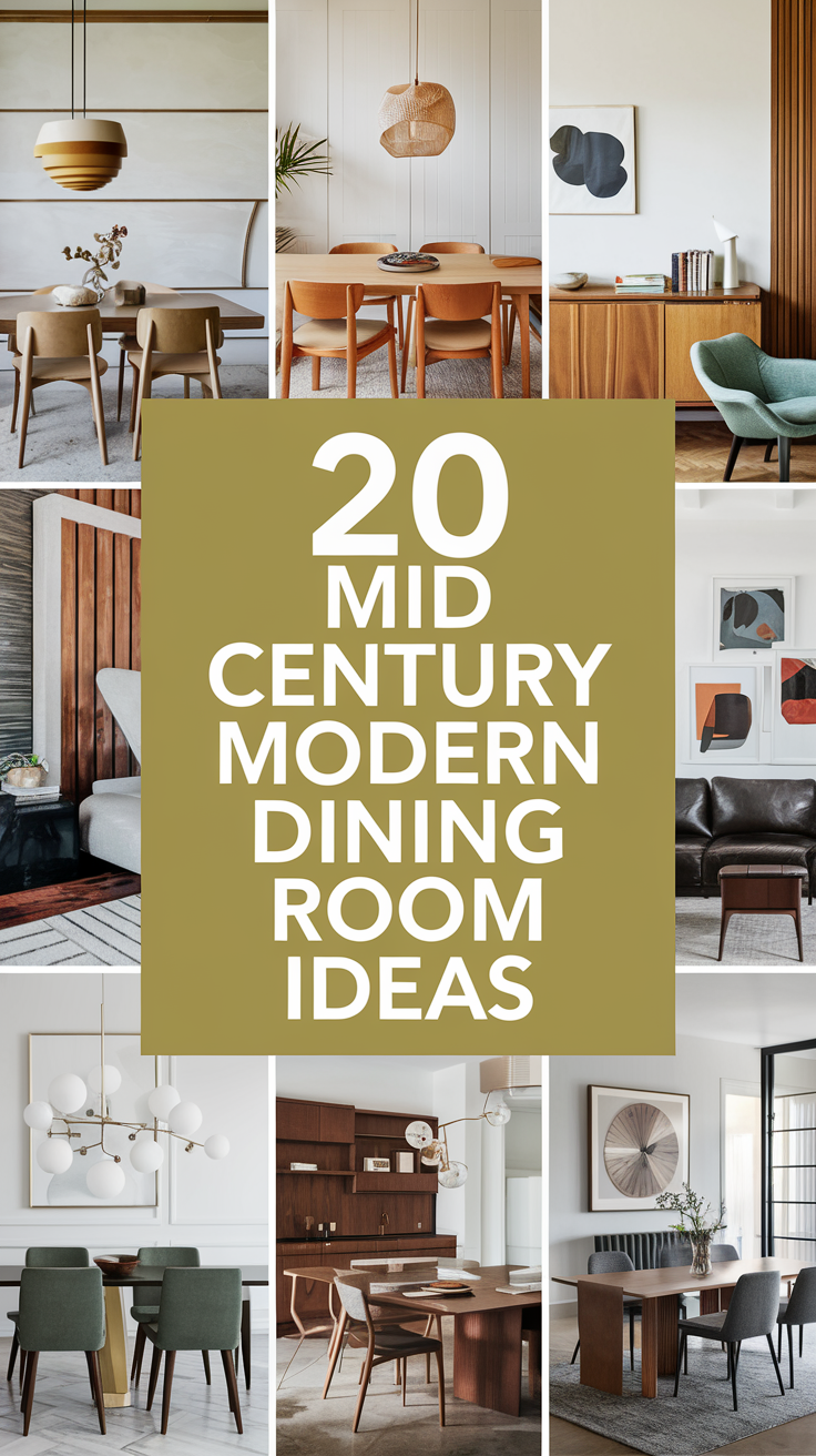 20 Mid Century Modern Dining Room Ideas