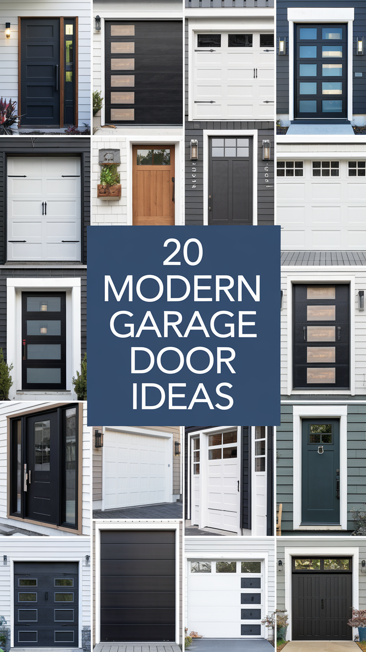 20 Modern Garage Door Ideas That’ll Make You Actually Want to Look at Your Garage