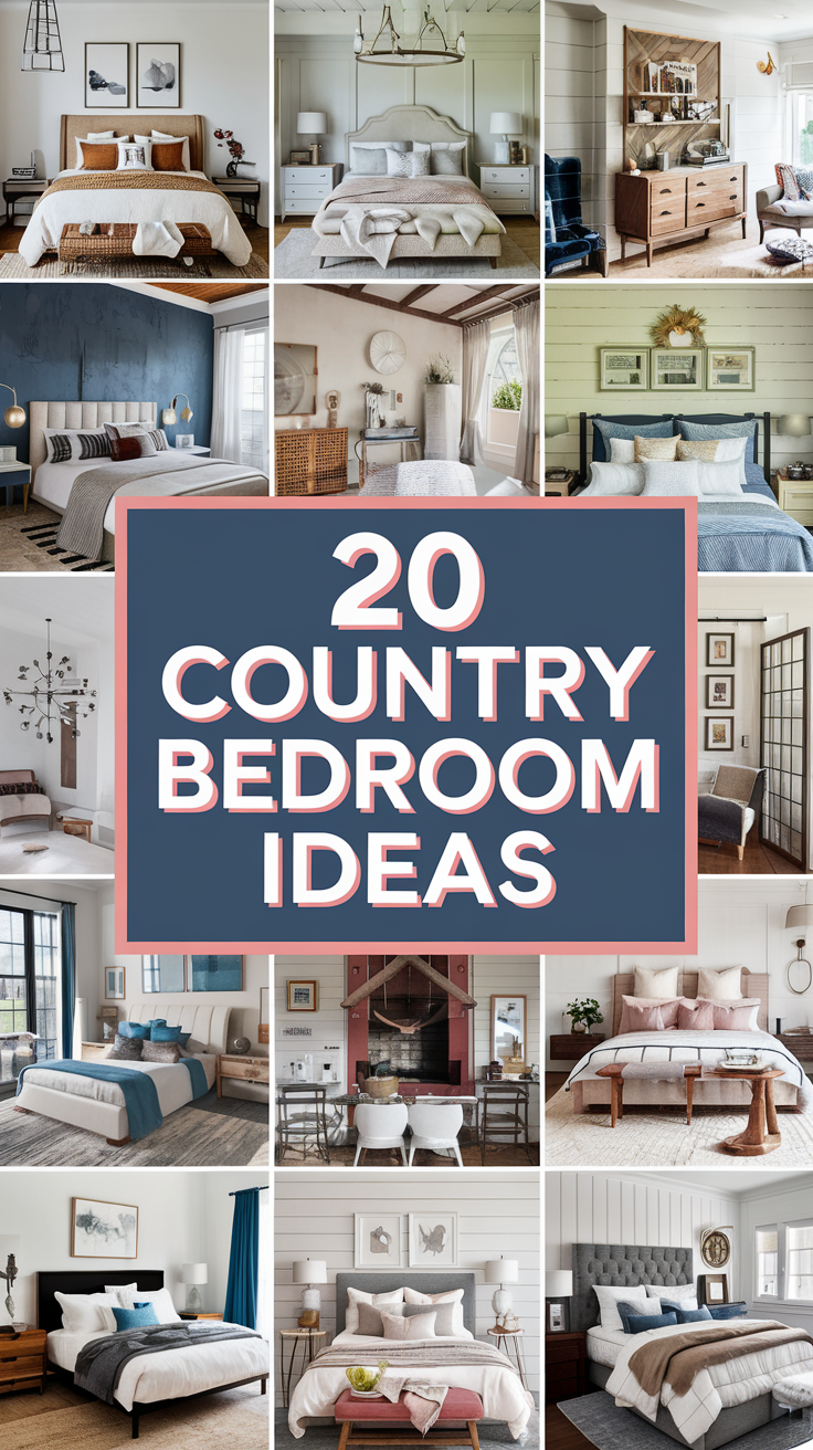 20 Country Bedroom IdeasThat Blend Rustic Comfort With Timeless Style
