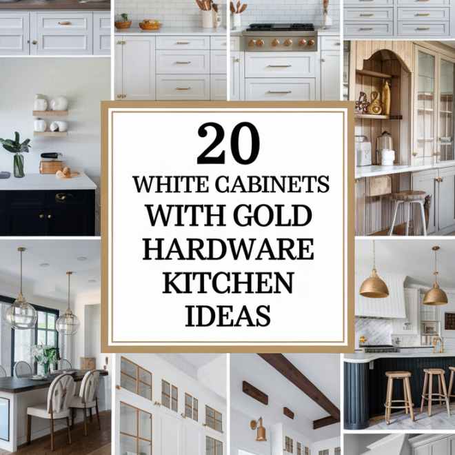 20 White Cabinets With Gold Hardware Kitchen Ideas That Exude Timeless Elegance