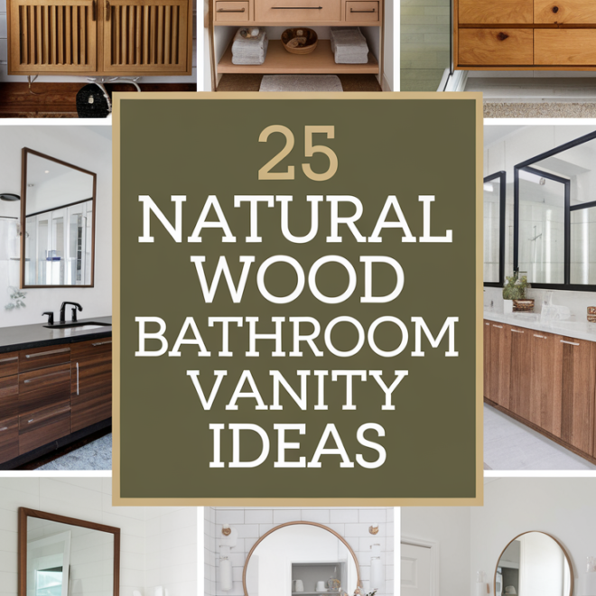 Natural Wood Bathroom Vanity Ideas