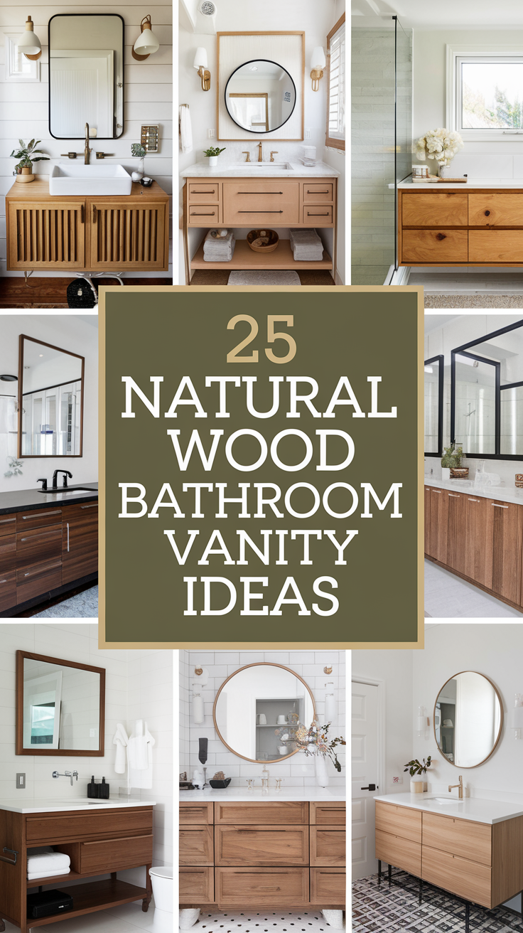 25 Natural Wood Bathroom Vanity Ideas That Bring Organic Warmth to Your Space
