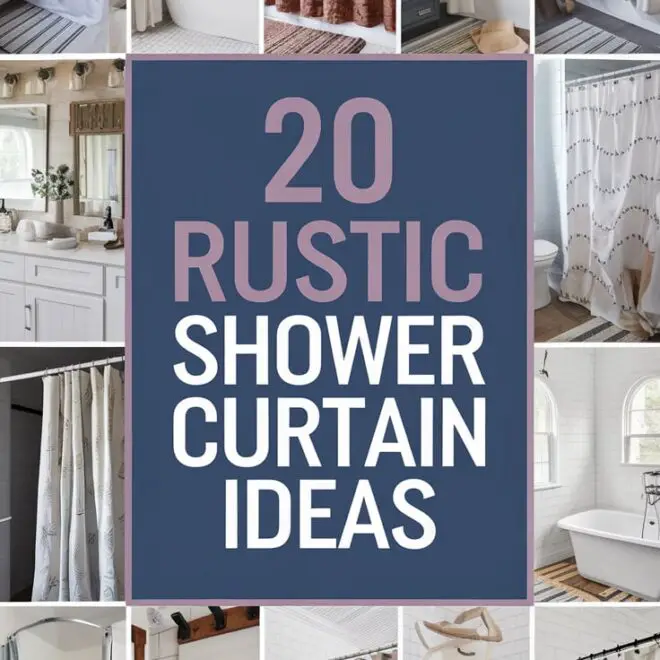 20 Rustic Shower Curtain Ideas