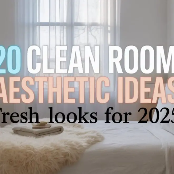 20 Clean Room Aesthetic 2025 Ideas for a Fresh and Modern Space