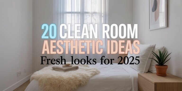20 Clean Room Aesthetic 2025 Ideas for a Fresh and Modern Space