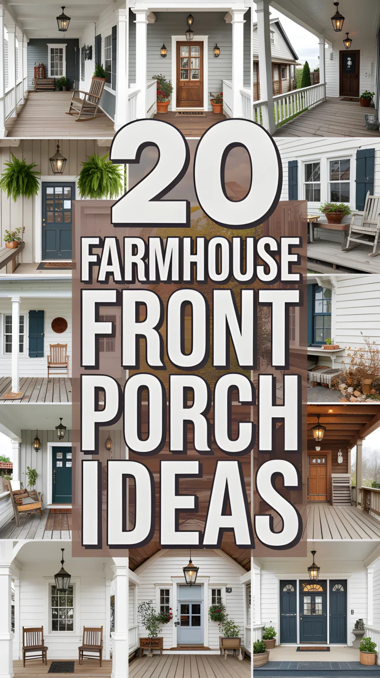 20 Farmhouse Front Porch Ideas To Transform Your Home’s Exterior