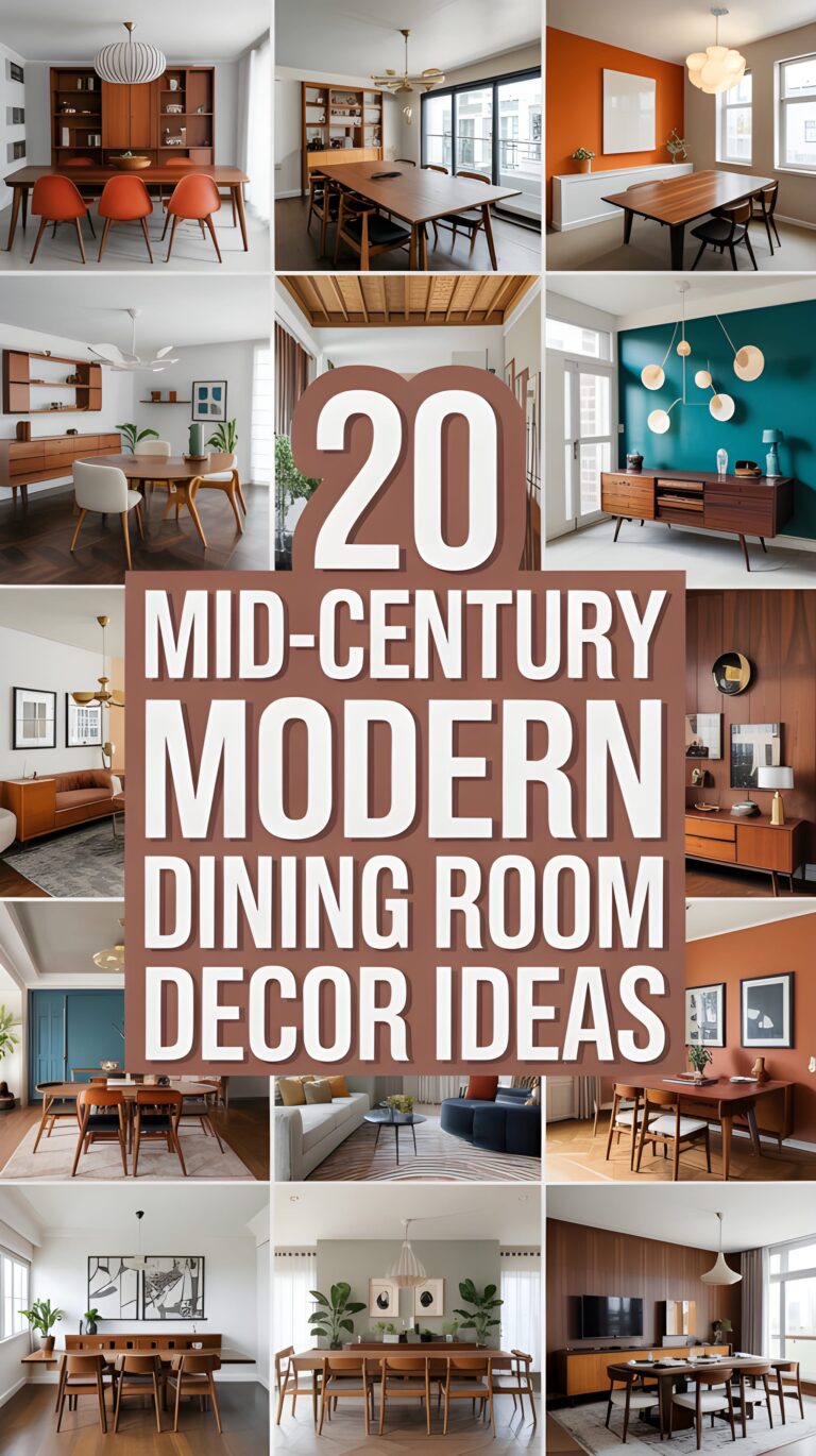 20 Mid-Century Modern Dining Room Decor Ideas for Timeless Elegance