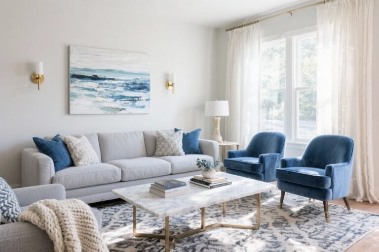 12 Blue and Gray Living Room Ideas You’ll Want to Copy Immediately