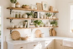 14 Kitchen Shelf Decor Ideas That’ll Make Guests Do a Double-take