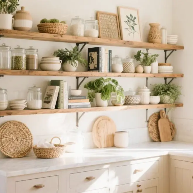 14 Kitchen Shelf Decor Ideas That’ll Make Guests Do a Double-take