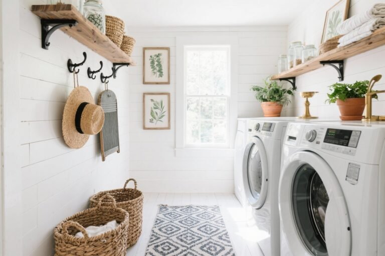 14 Laundry Room Wall Decor Ideas That’ll Make Chores Weirdly Fun