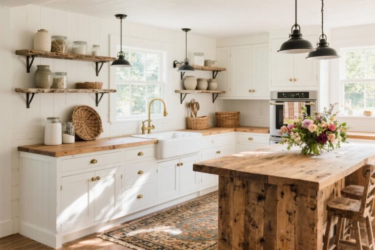 15 Farmhouse Kitchen Decor Ideas That Feel Cozy, Chic, and Totally You