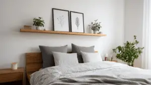 17 Floating Shelf Ideas Above Bed That Are Seriously Clever
