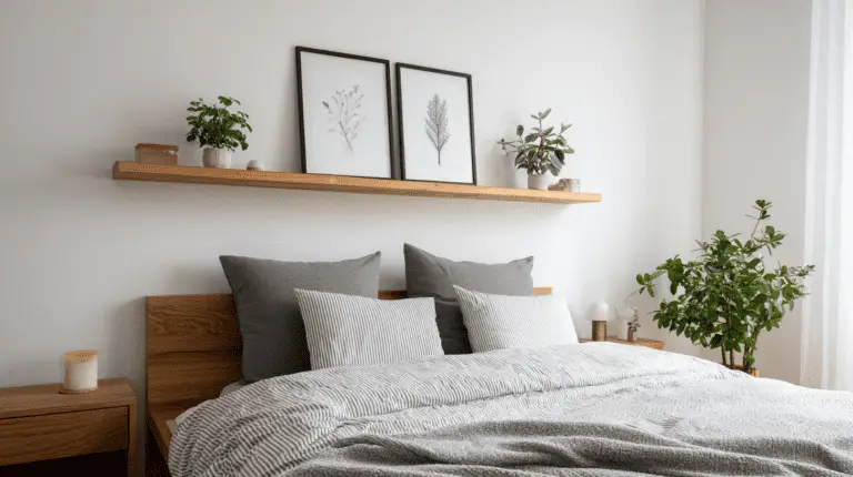 17 Floating Shelf Ideas Above Bed That Are Seriously Clever
