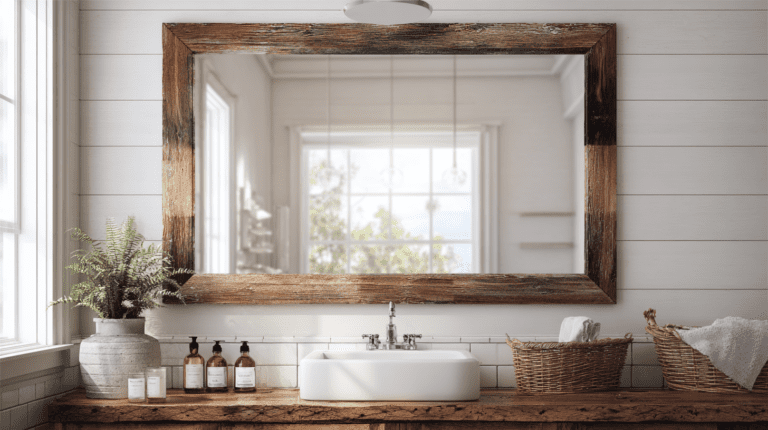 12 Bathroom Mirror Frame Ideas That Look Expensive