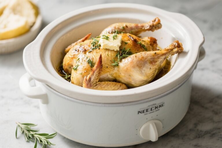 Herb Butter Crockpot Whole Chicken – Simple, Juicy, and Comforting