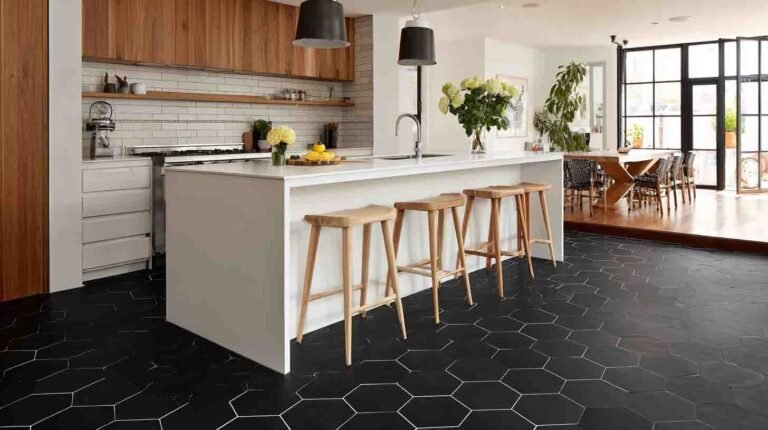 18 Game Changing Black Floor Kitchen Ideas