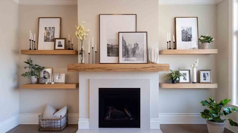 16 Jaw-Dropping Floating Shelves Around Fireplace Ideas