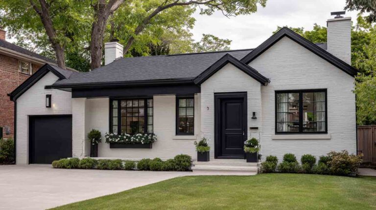 15 Stunning Exterior Brick and Paint Color Combinations