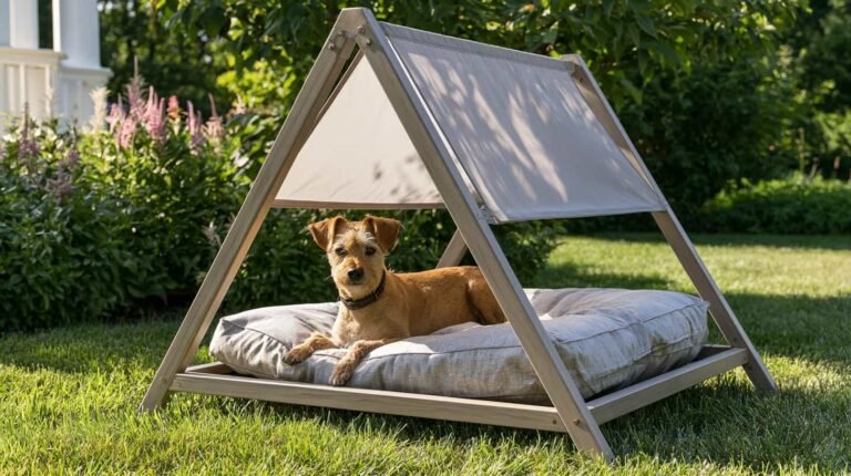 15 Stylish Outdoor Dog Bed Ideas for Your Pet That Look Seriously Cozy