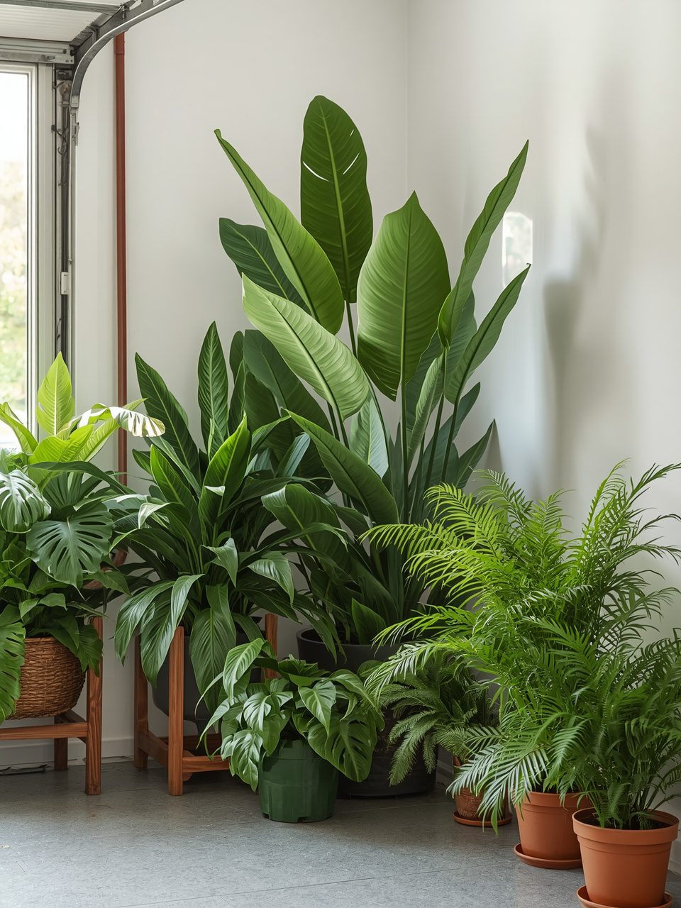 9. Indoor Plants for Cooling - 10 Garage Cooling Ideas for Hot Climates Without Air Conditioning You Need Now