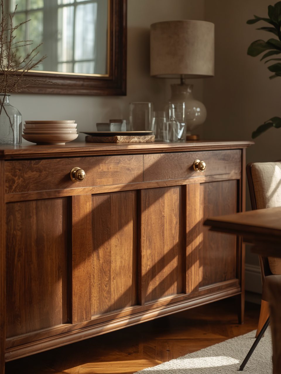 1. Classic Wooden Sideboard - 11 Dining Room Sideboard Ideas To Elevate Your Space