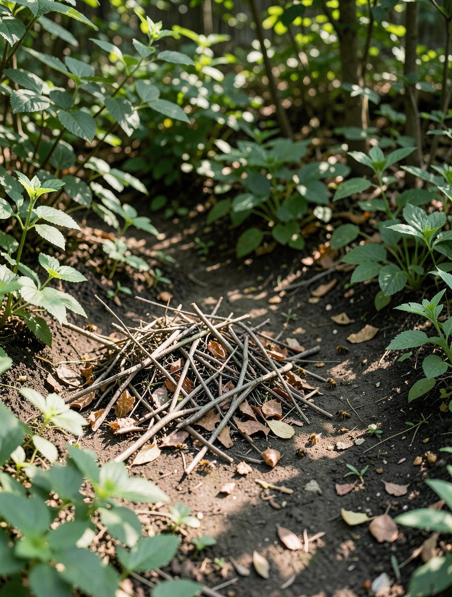 11. Provide Shelter Spots - 12 Bee-Friendly Garden Ideas for Eco-Conscious Gardeners To Boost Buzzing Life