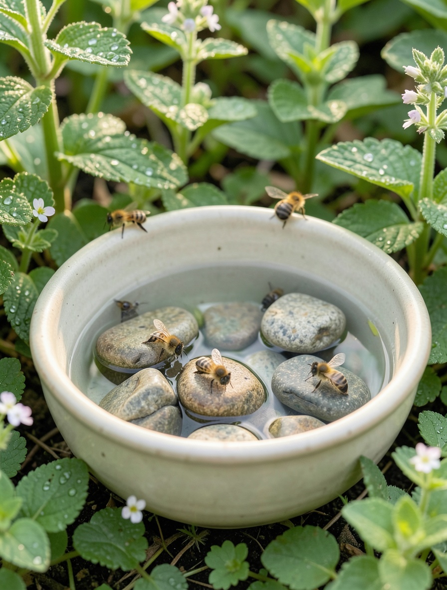 3. Create Bee Water Stations - 12 Bee-Friendly Garden Ideas for Eco-Conscious Gardeners To Boost Buzzing Life
