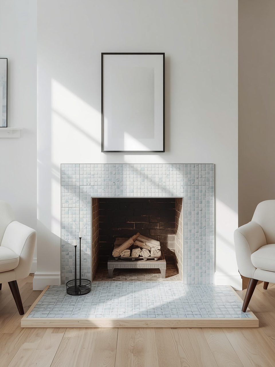 7. Scandinavian Tile Fireplaces - 12 Scandinavian Fireplace Ideas for Small Homes That Maximize Style and Space