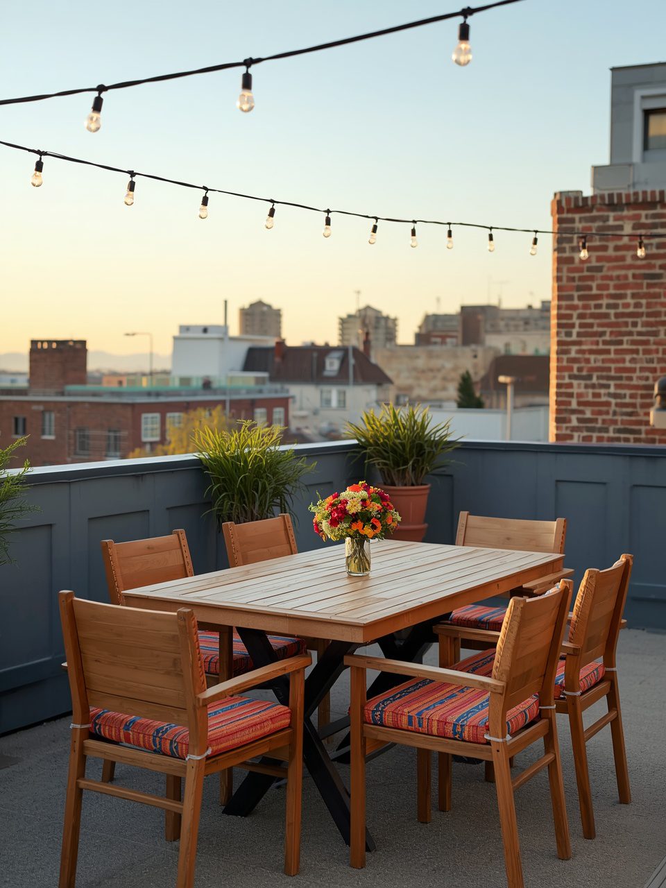 9. Outdoor Dining Area - 12 Stunning Rooftop Garden Ideas to Transform Your Space