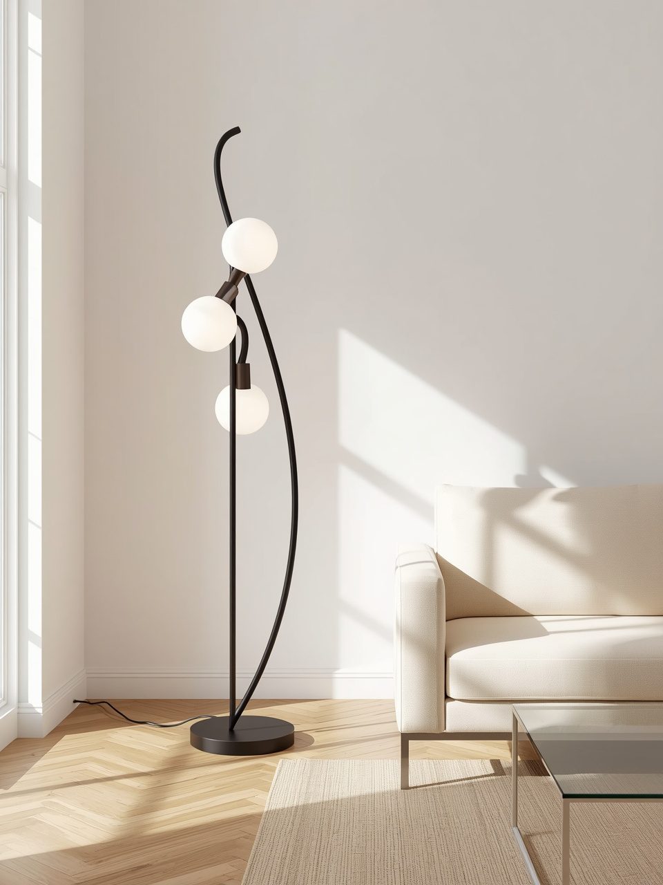 10. Sculptural Statement Lamp - 14 Living Room Floor Lamp Ideas to Brighten Up Your Space