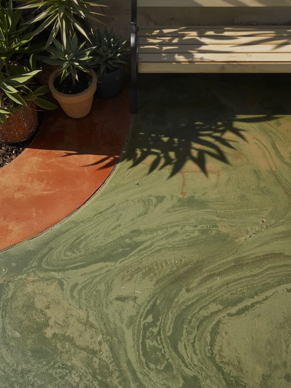 1. Stained Concrete Magic - 15 Budget-Friendly Patio Floor Ideas To Transform Your Outdoor Space