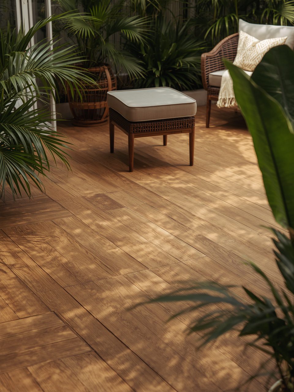 15. Bamboo Deck Tiles - 15 Budget-Friendly Patio Floor Ideas To Transform Your Outdoor Space